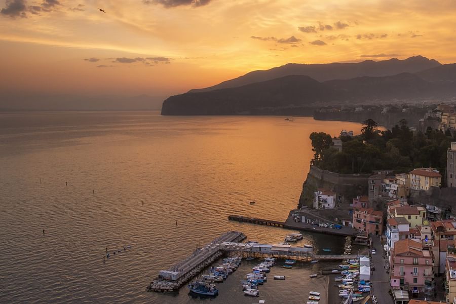 Villa Comunale Sorrento sunset