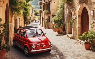 Is it advisable to rent a car for a month-long trip in Italy?